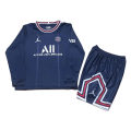 PSG Kids Soccer Jersey  Long Sleeve Home Kit(Jersey+Shorts) 2021/22