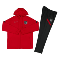 Kids Atletico Madrid Hoodie Training Kit  Red (Jacket+Pants) 2021