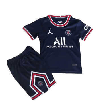 Ligue 1 PSG Kids Soccer Jersey Messi #30 Home Kit(Jersey+Short) Replica 2021/22