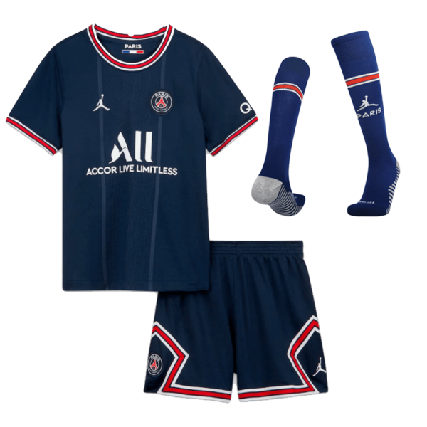 PSG Kids Soccer Jersey Home Kit(Jersey+Short+Socks) 2021/22