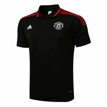 Manchester United Core Polo Shirt Black 2021/22