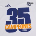 Real Madrid x Adidas T-Shirt Campeones 35 White Replica 2021/22