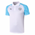 20/21 Manchester City Grand Slam Polo Shirt-White&Blue