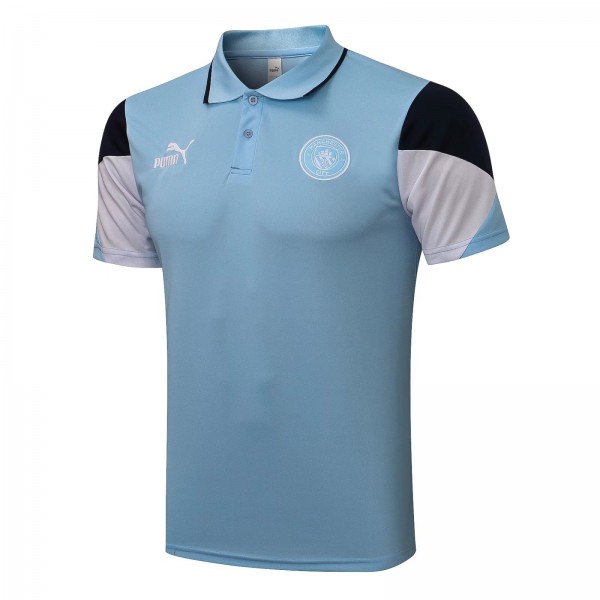 Manchester City Core Polo Shirt Light Blue 2021/22