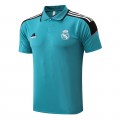 Real Madrid Core Polo Shirt Cyan 2021/22