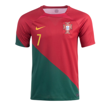 Portugal RONALDO #7 Jersey Home Replica World Cup 2022