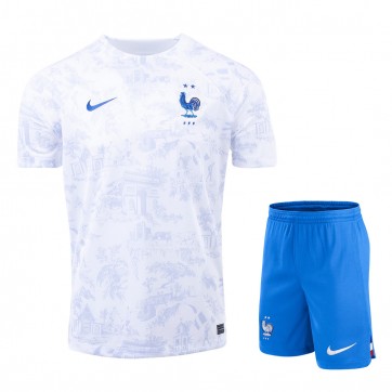 France Soccer Jersey Away Kit(Jersey+Shorts) Replica World Cup 2022