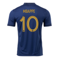 France MBAPPE #10 Jersey Home Replica World Cup 2022