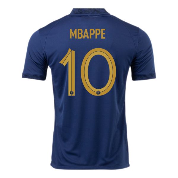 France MBAPPE #10 Jersey Home Replica World Cup 2022