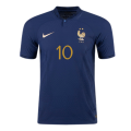 France MBAPPE #10 Jersey Home Player Version World Cup 2022