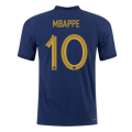 France MBAPPE #10 Jersey Home Player Version World Cup 2022