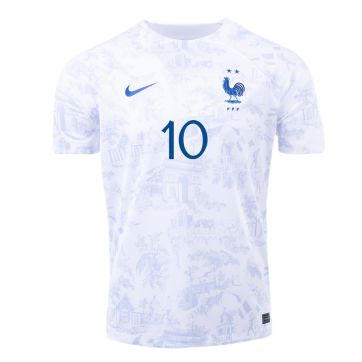 France MBAPPE #10 Jersey Away Replica World Cup 2022