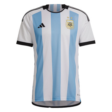 Argentina Soccer Jersey Home Whole Kit(Jersey+Shorts+Socks) Replica World Cup 2022