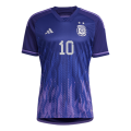 Argentina Messi #10 Jersey Away Replica World Cup 2022