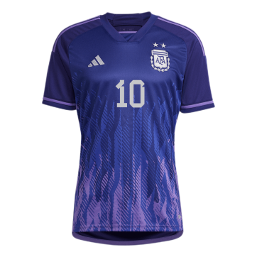 Argentina Messi #10 Jersey Away Replica World Cup 2022