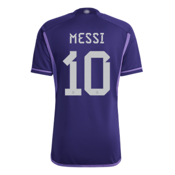 Argentina Messi #10 Jersey Away Replica World Cup 2022