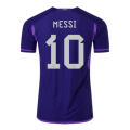 Argentina Messi #10 Jersey Away Player Version World Cup 2022