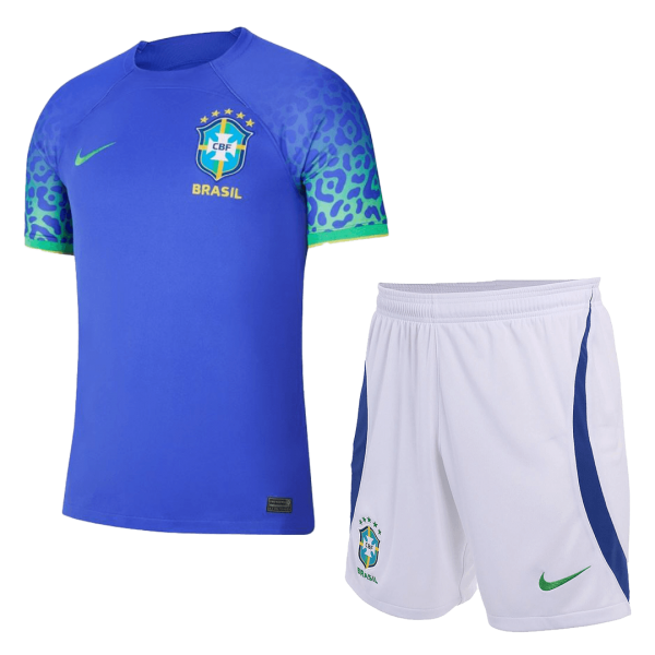 Brazil Soccer Jersey Away Kit(Jersey+Shorts) Replica World Cup 2022