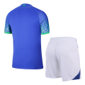 Brazil Soccer Jersey Away Kit(Jersey+Shorts) Replica World Cup 2022