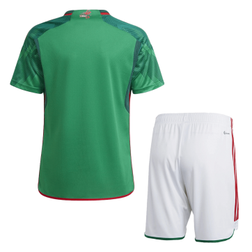 Mexico Soccer Jersey Home Kit(Jersey+Shorts) Replica World Cup 2022