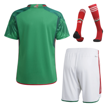 Mexico Soccer Jersey Home Whole Kit(Jersey+Shorts+Socks) Replica World Cup 2022