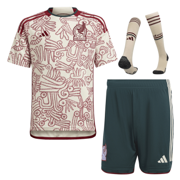 Mexico Soccer Jersey Away Whole Kit(Jersey+Shorts+Socks) Replica World Cup 2022