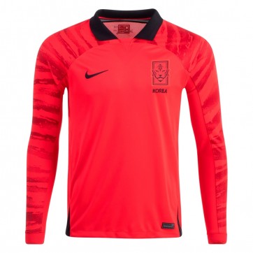 South Korea Long Sleeve Jersey Home Replica World Cup 2022