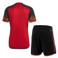 Belgium Soccer Jersey Home Kit (Jersey+Shorts) Replica World Cup 2022