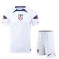 USMNT Soccer Jersey Home Kit(Jersey+Shorts) Replica World Cup 2022