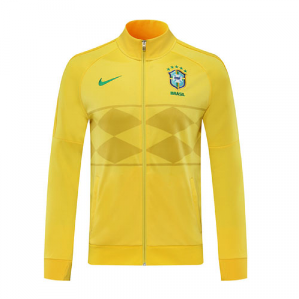 2021 Brazil Yellow Player Version Tranining Jacket