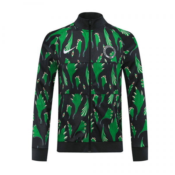 2020 World Cup Nigeria Black&Green Tranining Jacket