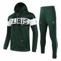 PSG Hoodie Training Kit (Jacket+Pants) Green 2021/22