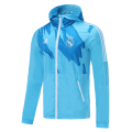 Real Madrid Windbreaker Hoodie Jacket Blue 2021/22