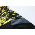 21/22 Borussia Dortmund Black&Yellow High Neck Collar Training Jacket