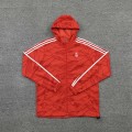 Bayern Munich Windbreaker Hoodie Jacket Red 2021/22