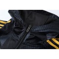 Manchester United Windbreaker Hoodie Jacket Black 2021/22