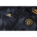 Manchester United Windbreaker Hoodie Jacket Black 2021/22