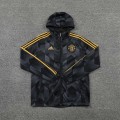 Manchester United Windbreaker Hoodie Jacket Black 2021/22