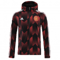 Manchester United Windbreaker Hoodie Jacket Red&Black 2021/22