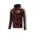 Manchester United Windbreaker Hoodie Jacket Red&Black 2021/22