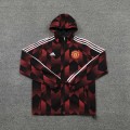 Manchester United Windbreaker Hoodie Jacket Red&Black 2021/22