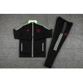 Kid's Manchester United Training Jacket Kit (Jacket+Pants) Black&Cyan 2021/22