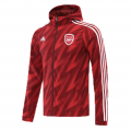 Arsenal Windbreaker Hoodie Jacket Red 2021/22