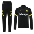 Chelsea Zipper Sweatshirt Kit Black (Top+Pants) 2021/22