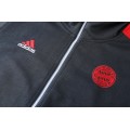 Bayern Munich Hoodie Training Kit Black&Red (Jacket+Pants) 2021/22