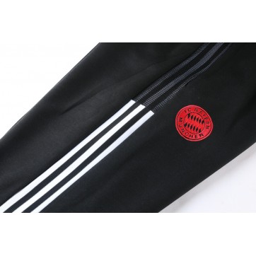 Bayern Munich Hoodie Training Kit Black&Red (Jacket+Pants) 2021/22