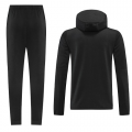 Customize Hoodie Training Kit (Jacket+Pants) Black 2021/22