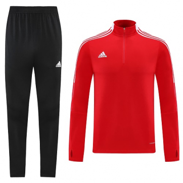 Customize Zipper Sweat Kit(Top+Pants) Red 2021/22