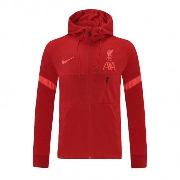 Liverpool Hoodie Jacket Red 2021/22