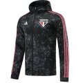 Sao Paulo 20/21 Windbreaker Hoodie Jacket Black